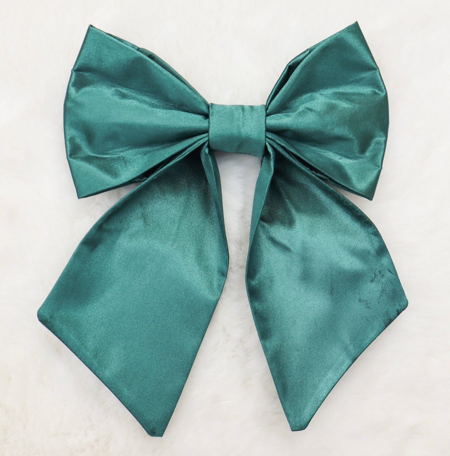Emerald Satin Pet Bow