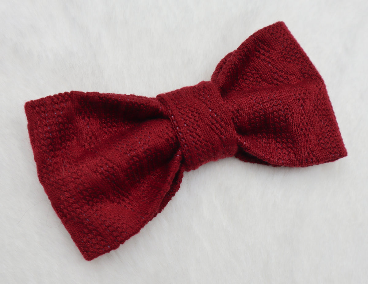 Merlot Sweater Weather Pet Bow