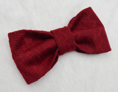 Merlot Sweater Weather Pet Bow