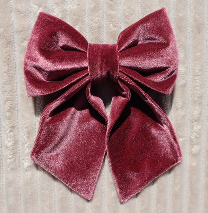 Cranberry Plum Pet Bow