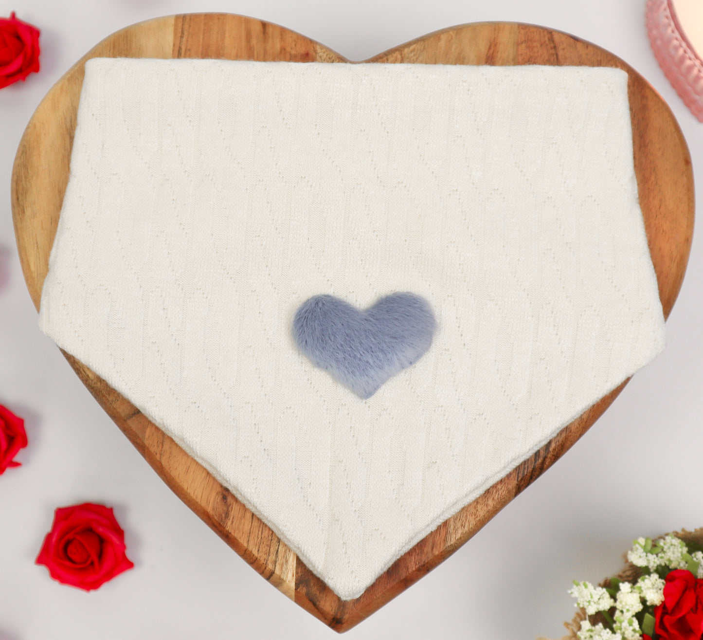 Fluffy Heart Bandana