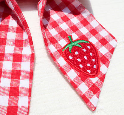 Strawberry Picnic Hair Bow
