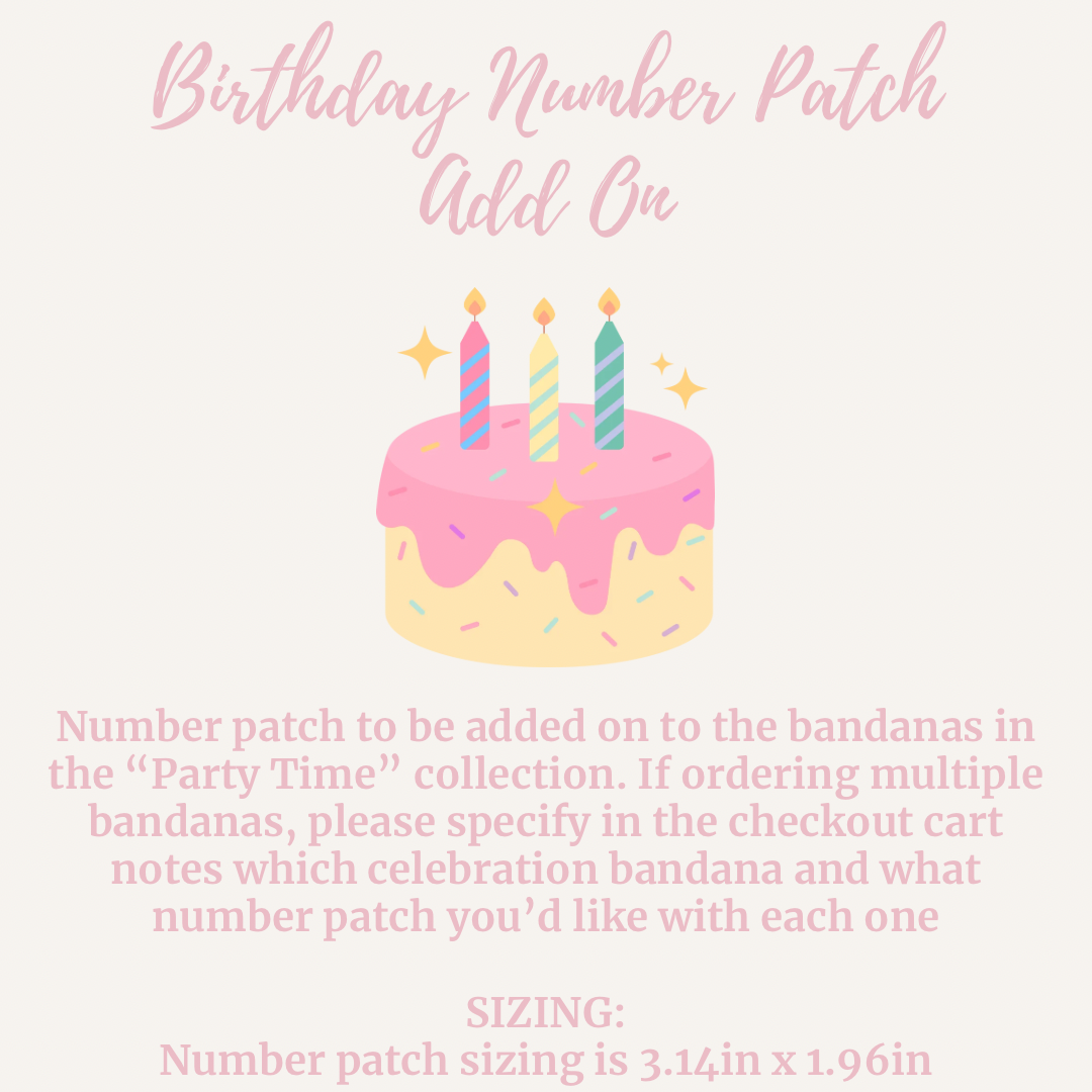 Birthday Number Patch Add On