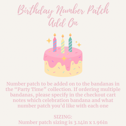 Birthday Number Patch Add On