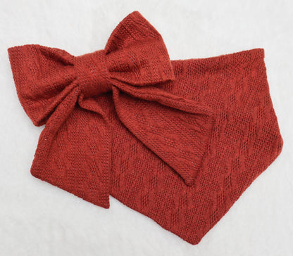 Toasted Pumpkin Sweater Weather Pet Bow