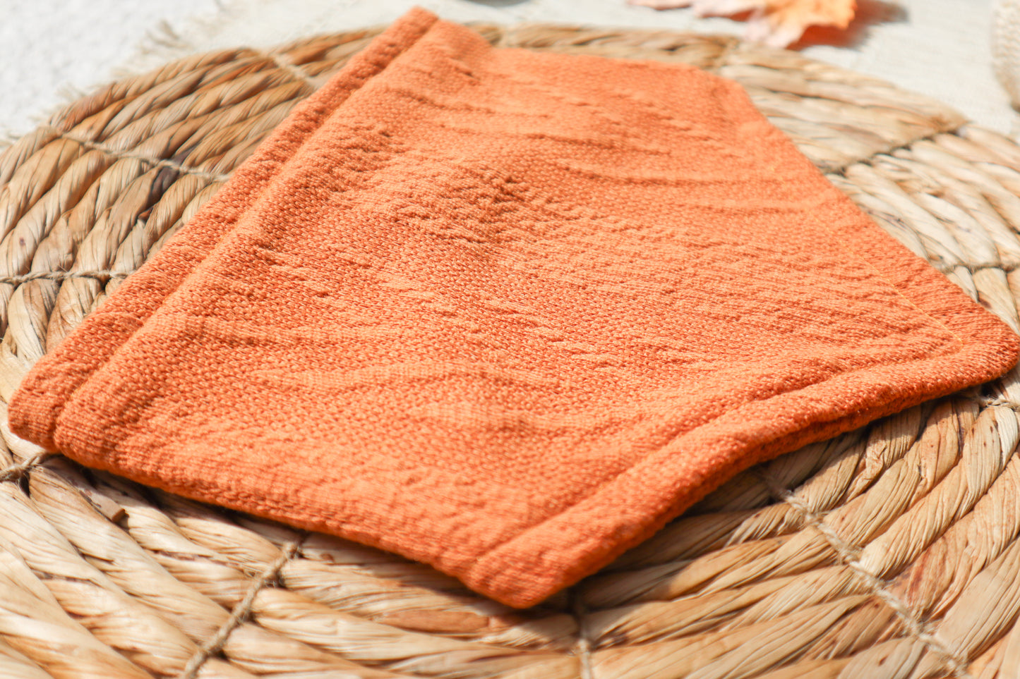 Rustic Orange Sweater Weather Bandana