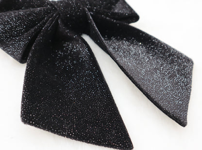 Midnight Skyline Velvet Pet Bow