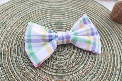 Easter Plaid Pet Bow