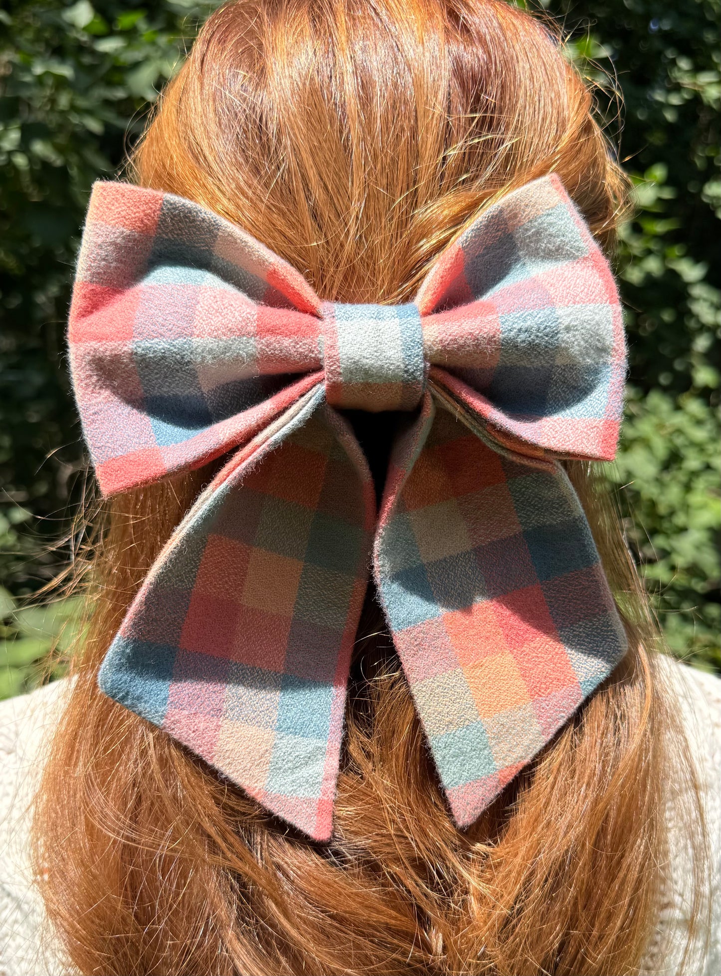 Cozy Campfire Plaid Hair Bow