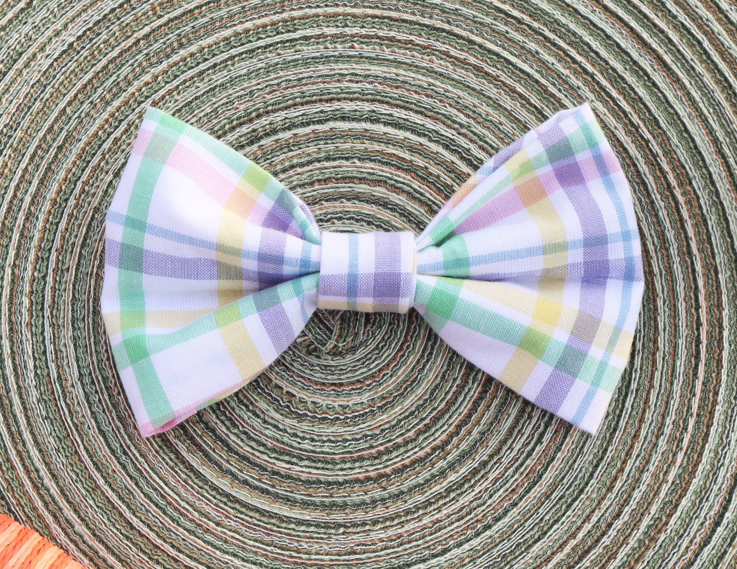 Easter Plaid Pet Bow