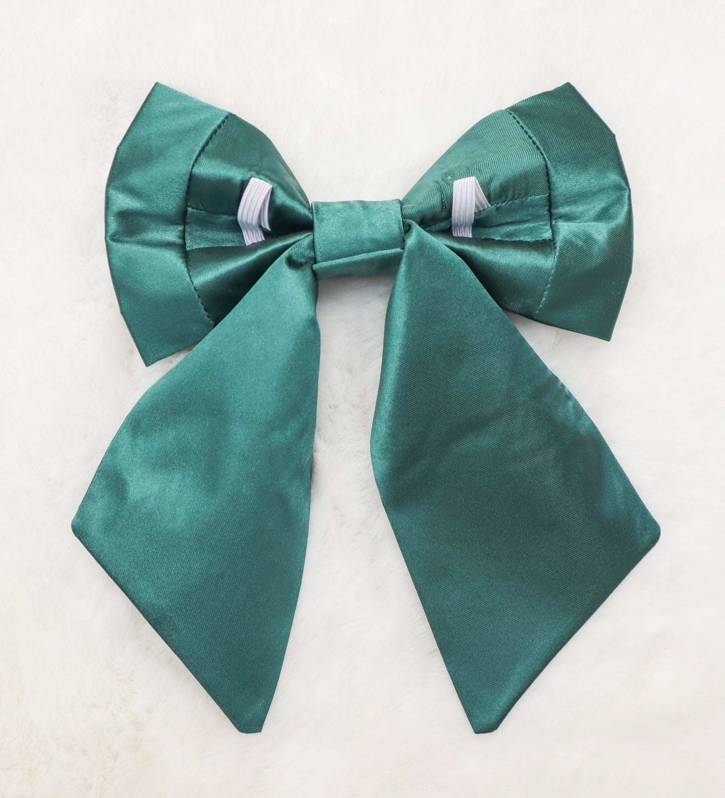 Emerald Satin Pet Bow