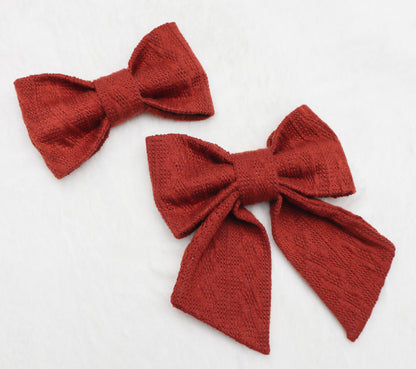 Toasted Pumpkin Sweater Weather Pet Bow
