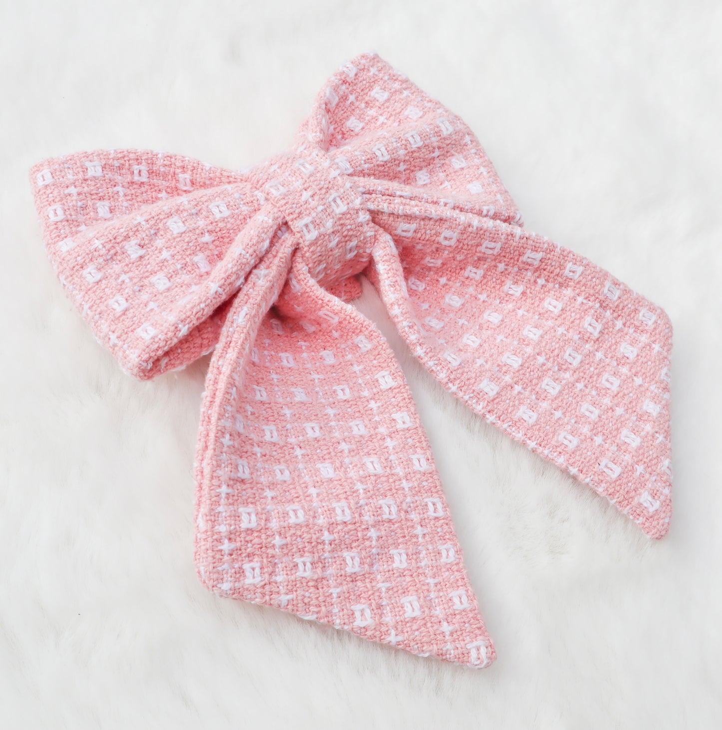 Blushing Snowdrop Pet Bow