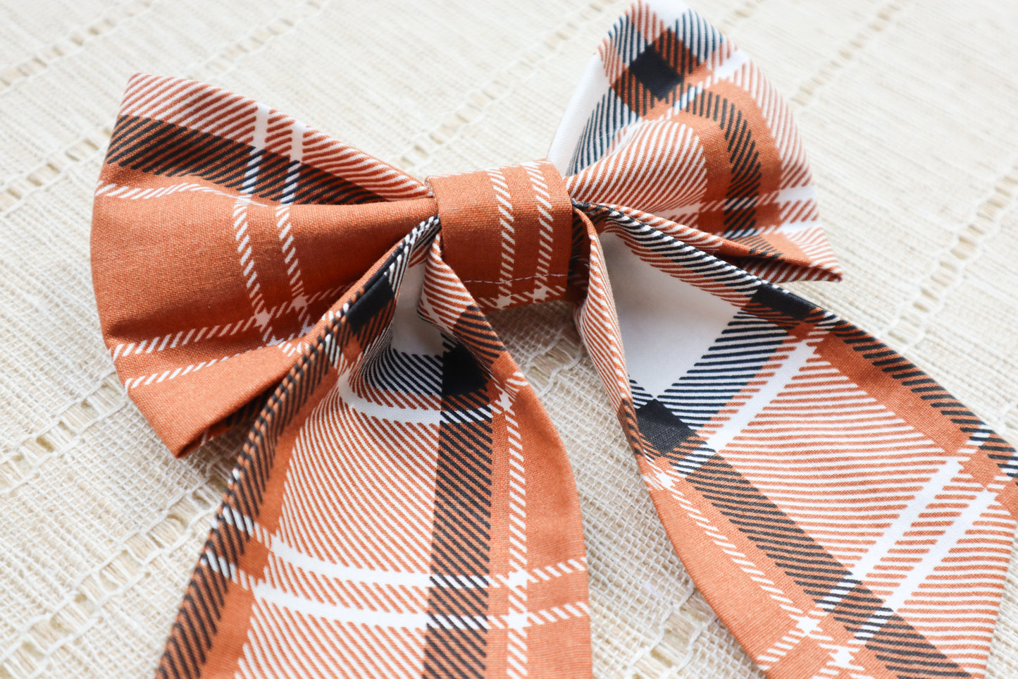 Classic Fall Plaid Pet Bow