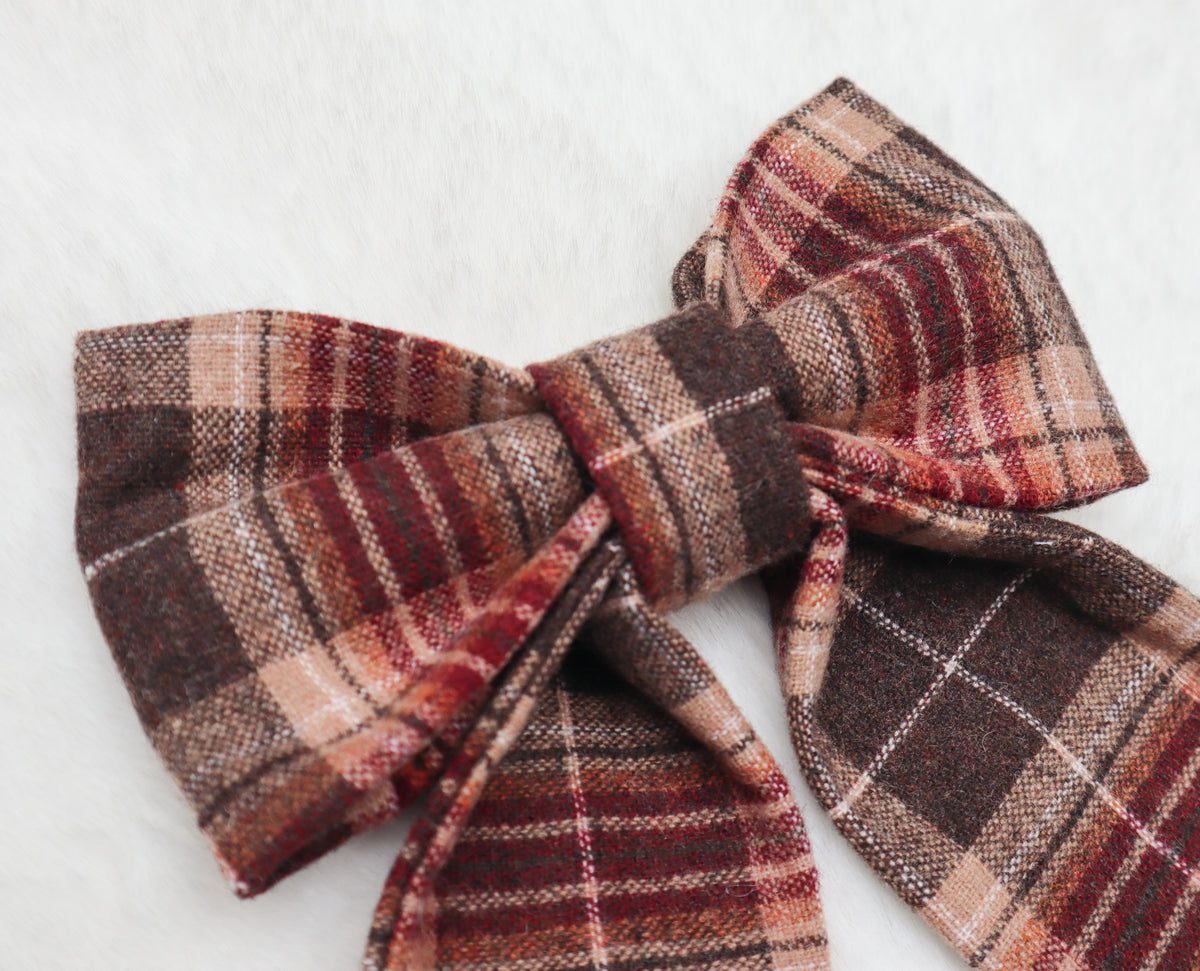 Maplewood Plaid Pet Bow
