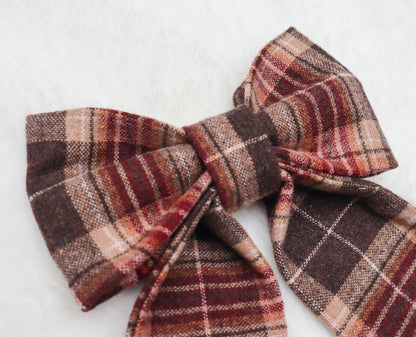 Maplewood Plaid Pet Bow