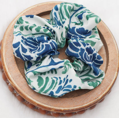 Sicilian Mosaic Hair Scrunchie