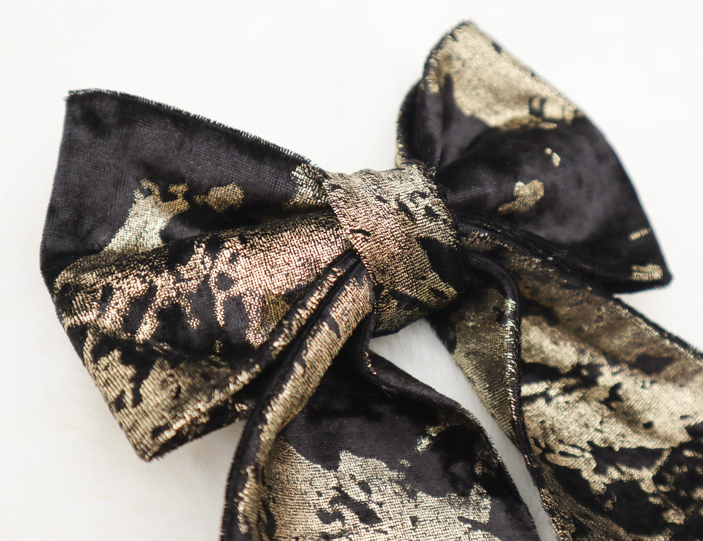 Champagne Splash Velvet Pet Bow