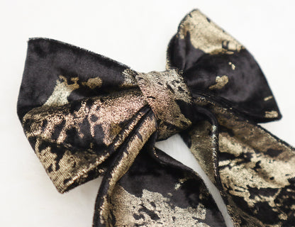 Champagne Splash Velvet Pet Bow