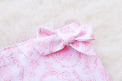 Pink Evelyn Fur Bow
