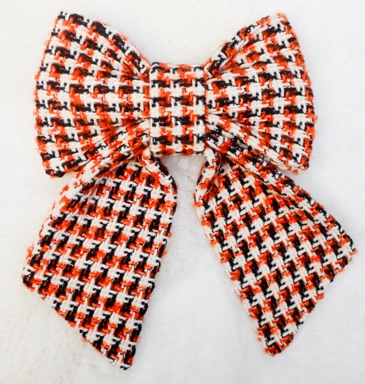 Hallow’s Eve Tweed Pet Bow