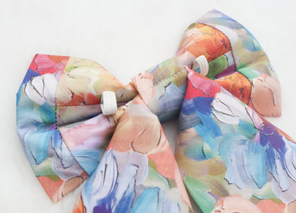 Painted Petals Pet Bow