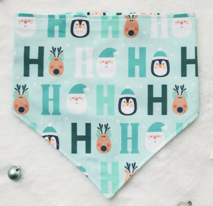 Blue HoHoHo Bandana