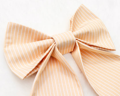 Buttery Cabana Stripes Pet Bow