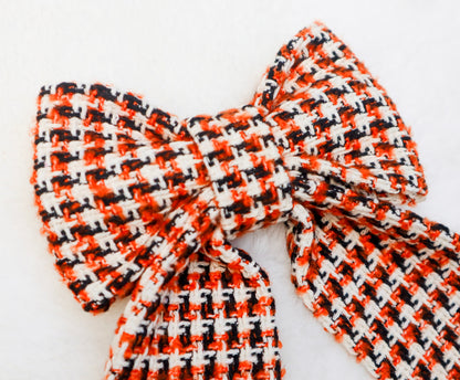 Hallow’s Eve Tweed Pet Bow