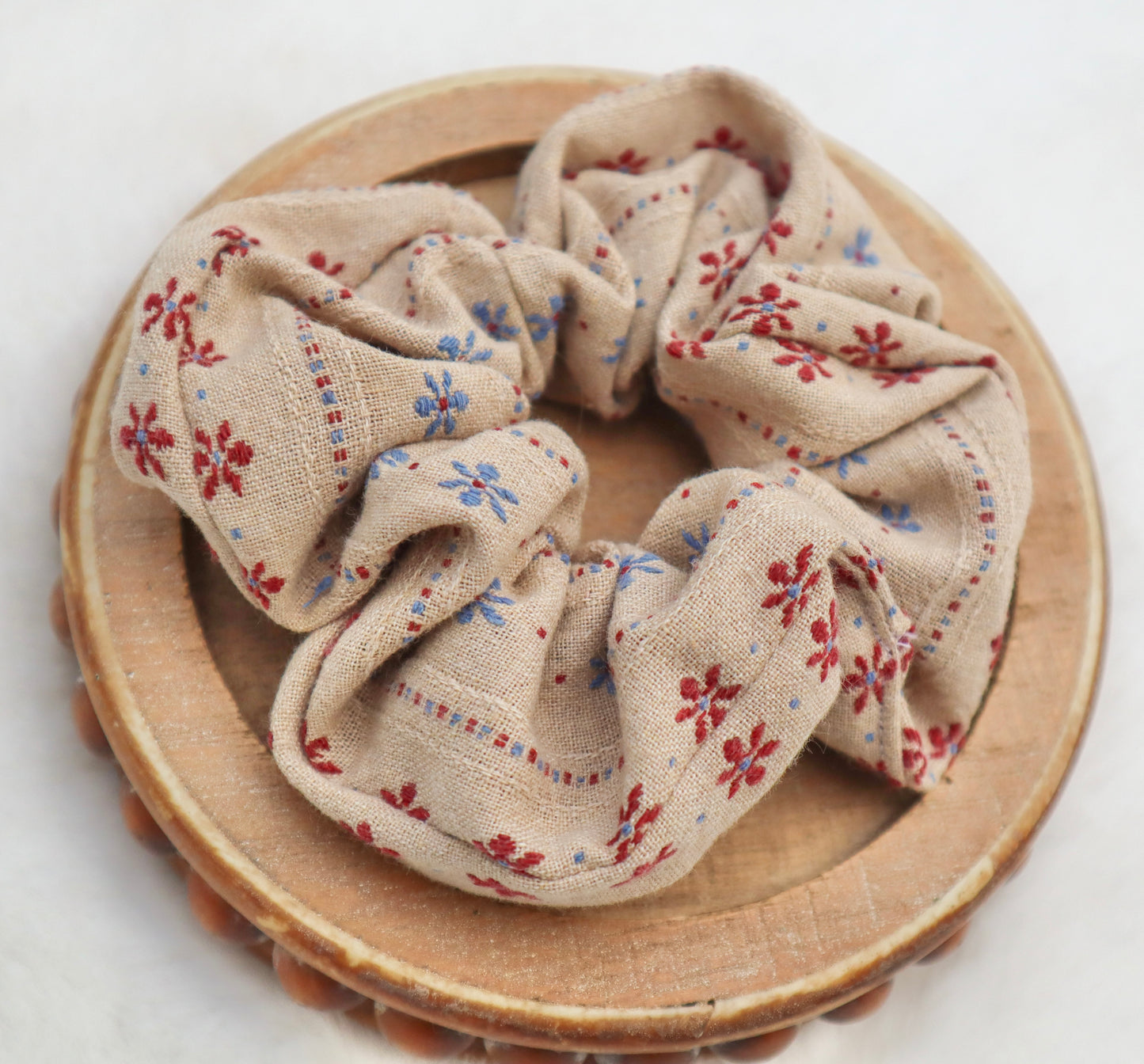 Heritage Bloom Hair Scrunchie