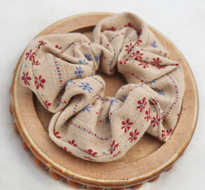 Heritage Bloom Hair Scrunchie