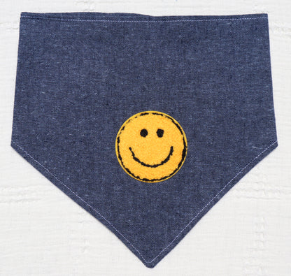 Smiley Face Patch Bandana