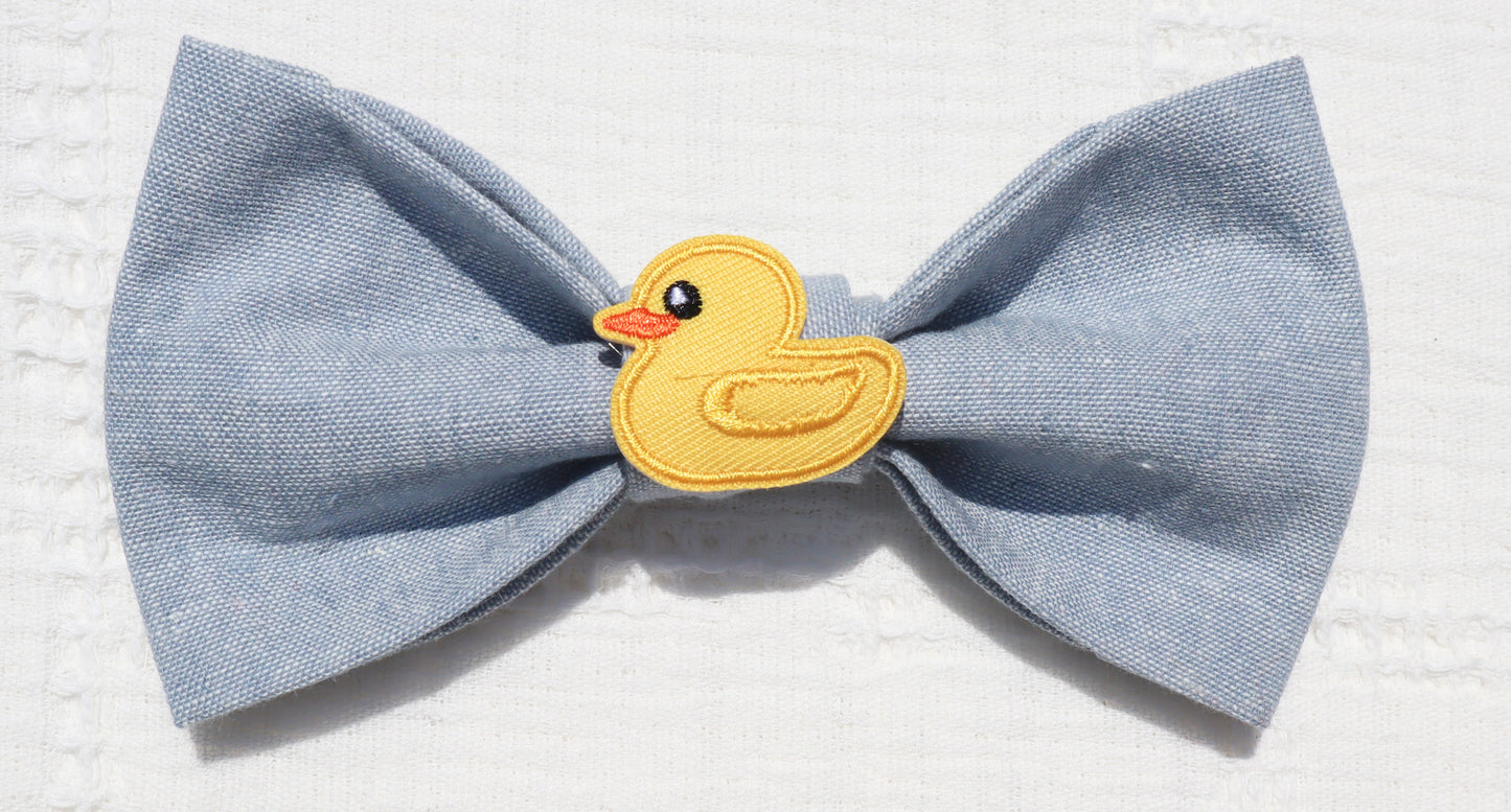 Rubber Ducky Patch Pet Bow