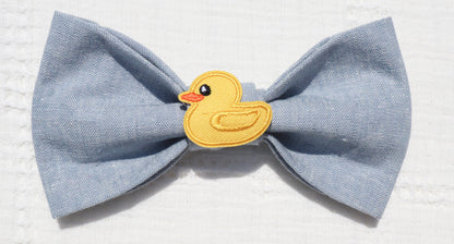 Rubber Ducky Patch Pet Bow