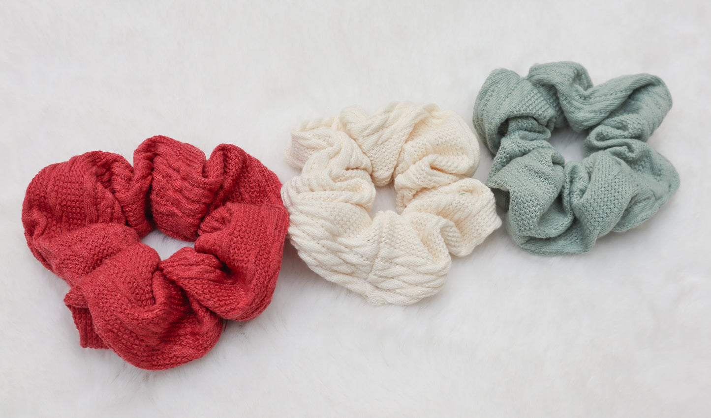 Snowfall Sweater Weather Hair Scrunchie