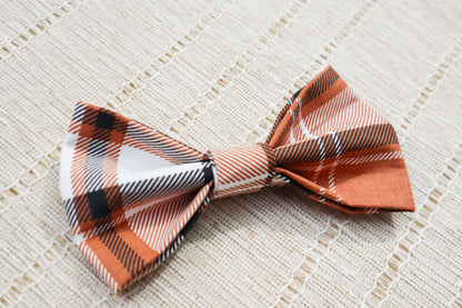Classic Fall Plaid Pet Bow