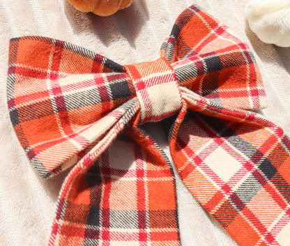 Rustic Plaid Pet Bow