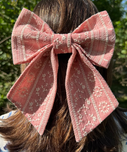 Coastal Pink Hair Bow