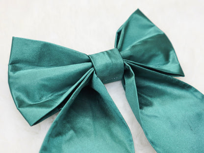 Emerald Satin Pet Bow