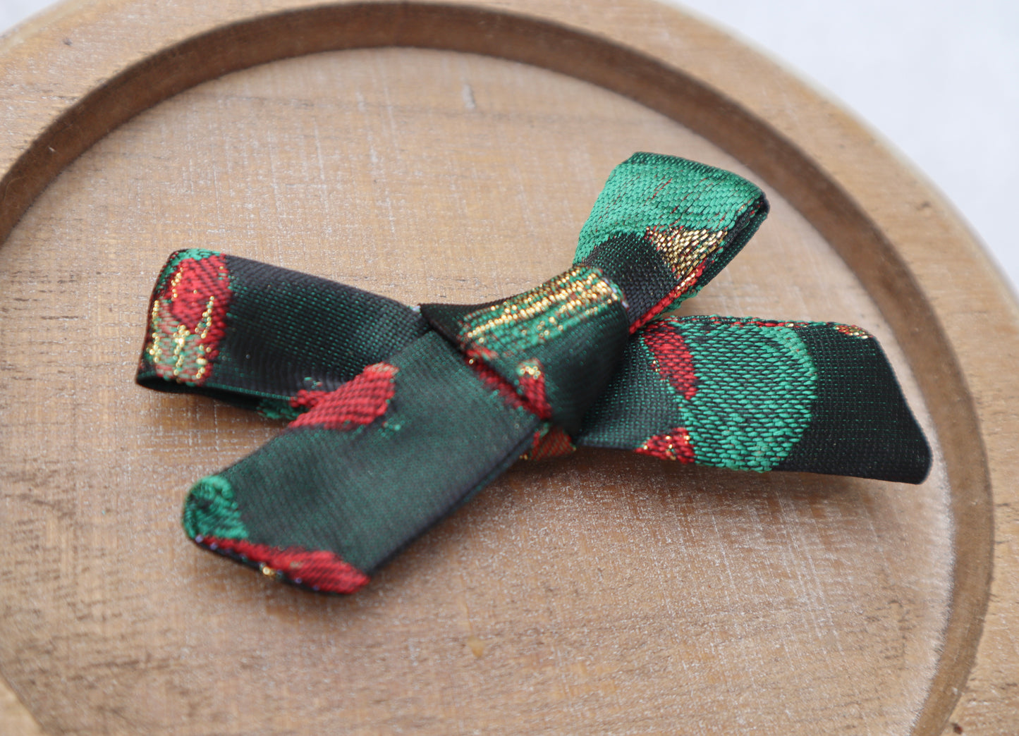 Yuletide Bloom Fur Bow