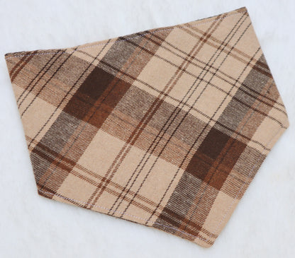 Espresso Plaid Bandana