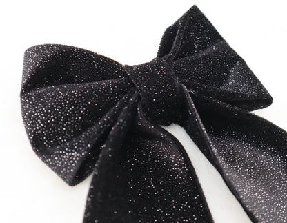 Midnight Skyline Velvet Pet Bow