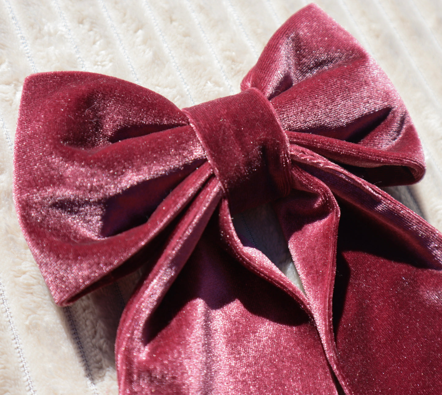 Cranberry Plum Pet Bow