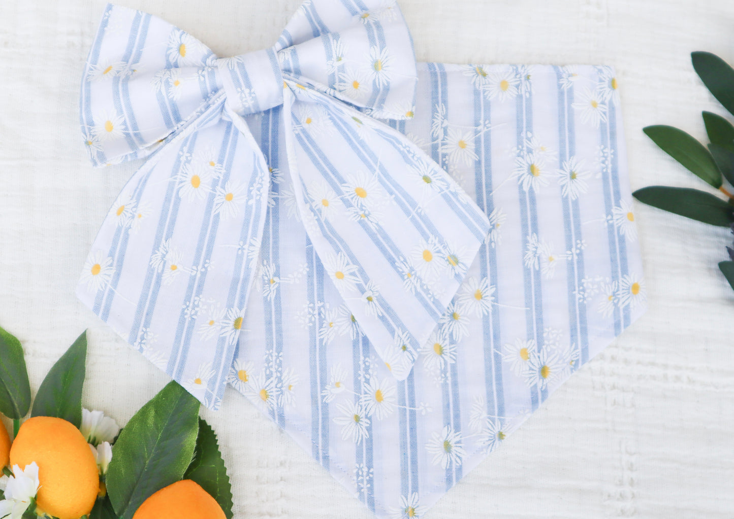 Striped Daisies Bandana