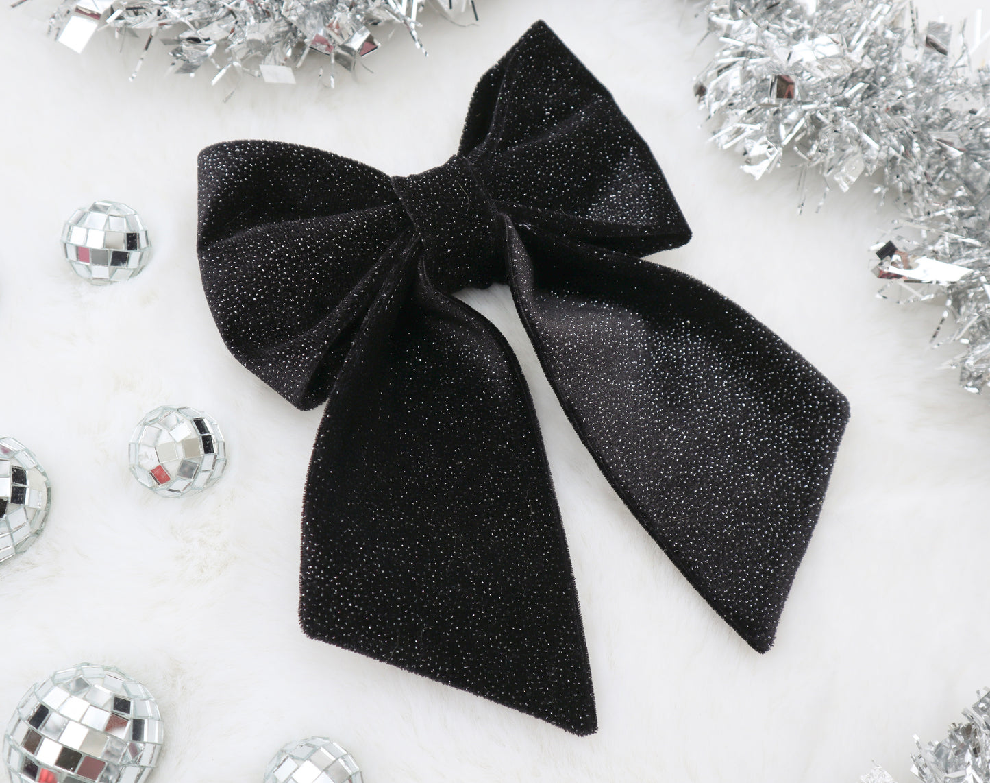 Midnight Skyline Velvet Pet Bow