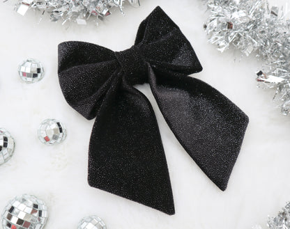 Midnight Skyline Velvet Pet Bow