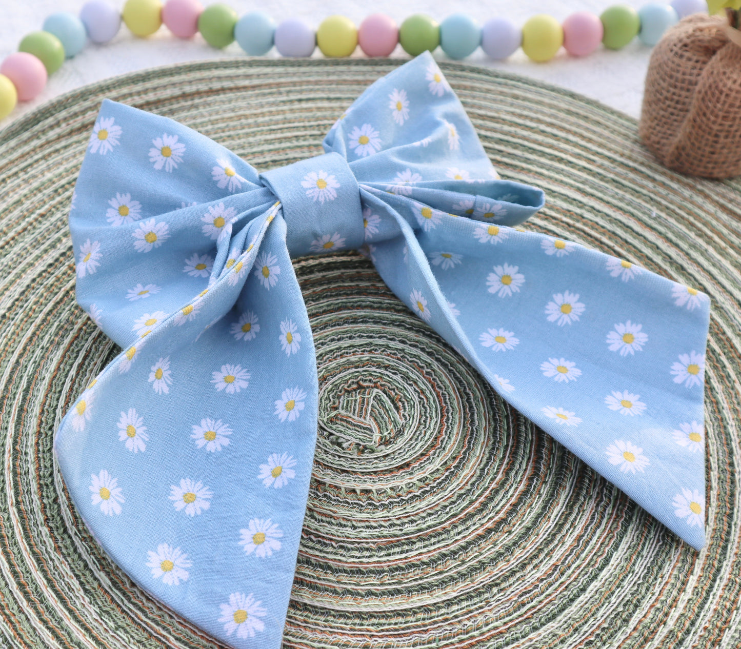 Delicate Daisies Pet Bow