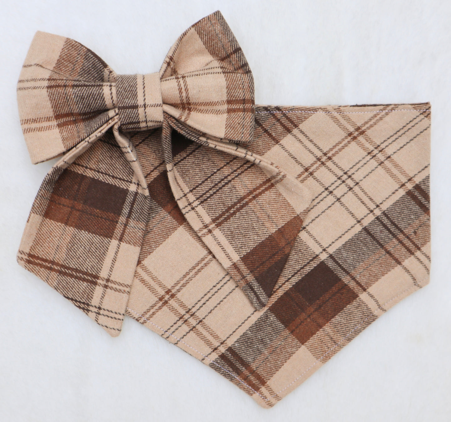 Espresso Plaid Bandana