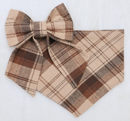 Espresso Plaid Bandana