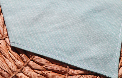 Raised Light Teal Stripes Bandana